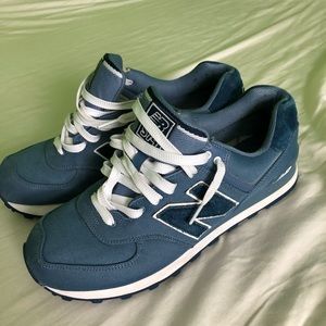 Blue and suede new balance